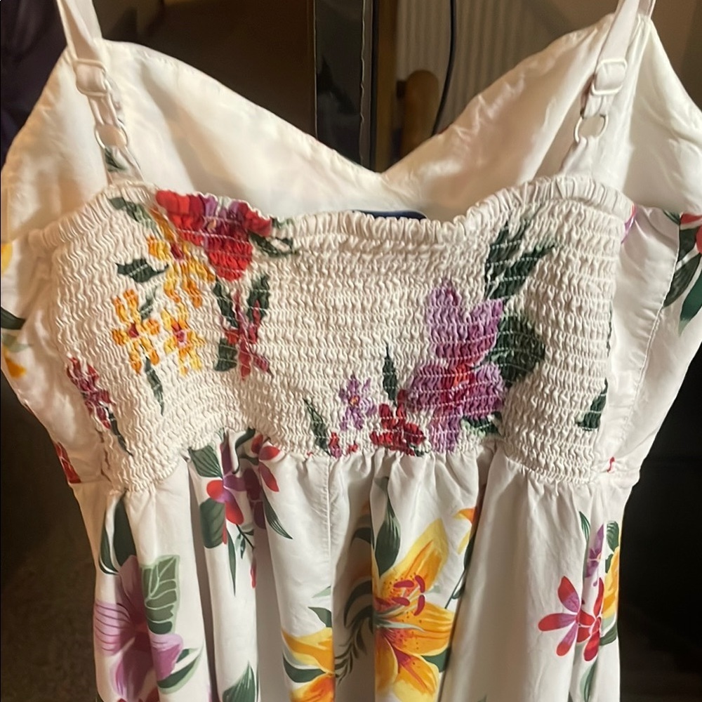 Old Navy Thin Straps White Floral Mini Dress - Picture 6 of 6